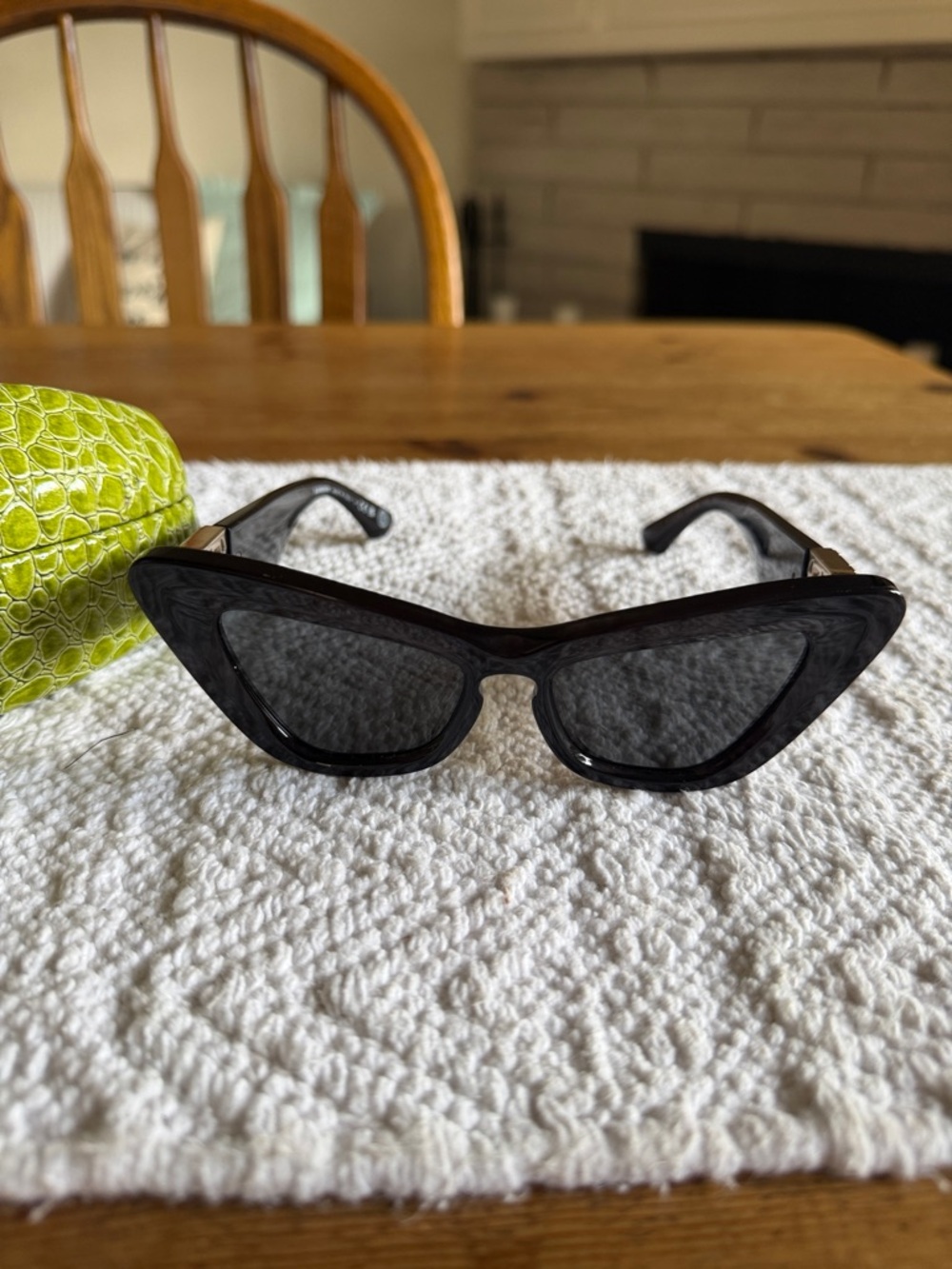 Burberry Black Cat-Eye Sunglasses